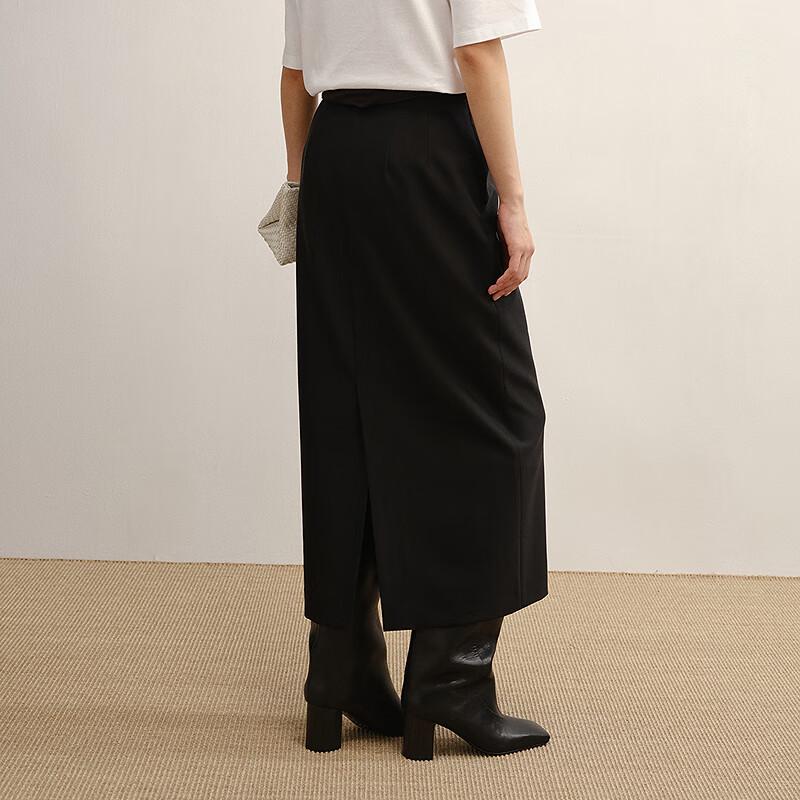 Less 2025 Autumn Straight Mid-Length Skirt