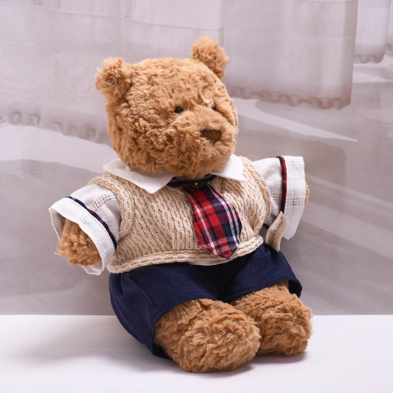 28cm Barcelona Bear Doll Student Uniform Skirt & Tie Set