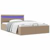 VidaXL Bed Frames with Hydraulic Storage and LED Slat Base Adult Bed Double Bed Upholstered Bed Bedroom 285561