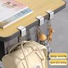 Verstellbarer Schreibtischkanten-Taschenhaken für Schule und Büro, Installation ohne Bohren, beweglich und belastbar.