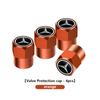 ZHM3   4pcs Aluminum Dustproof Protection Cap Car Wheel Tire Valve For Mercedes Benz CLK GLC W212 C200 C300 W203 W204 W205 W169 W176