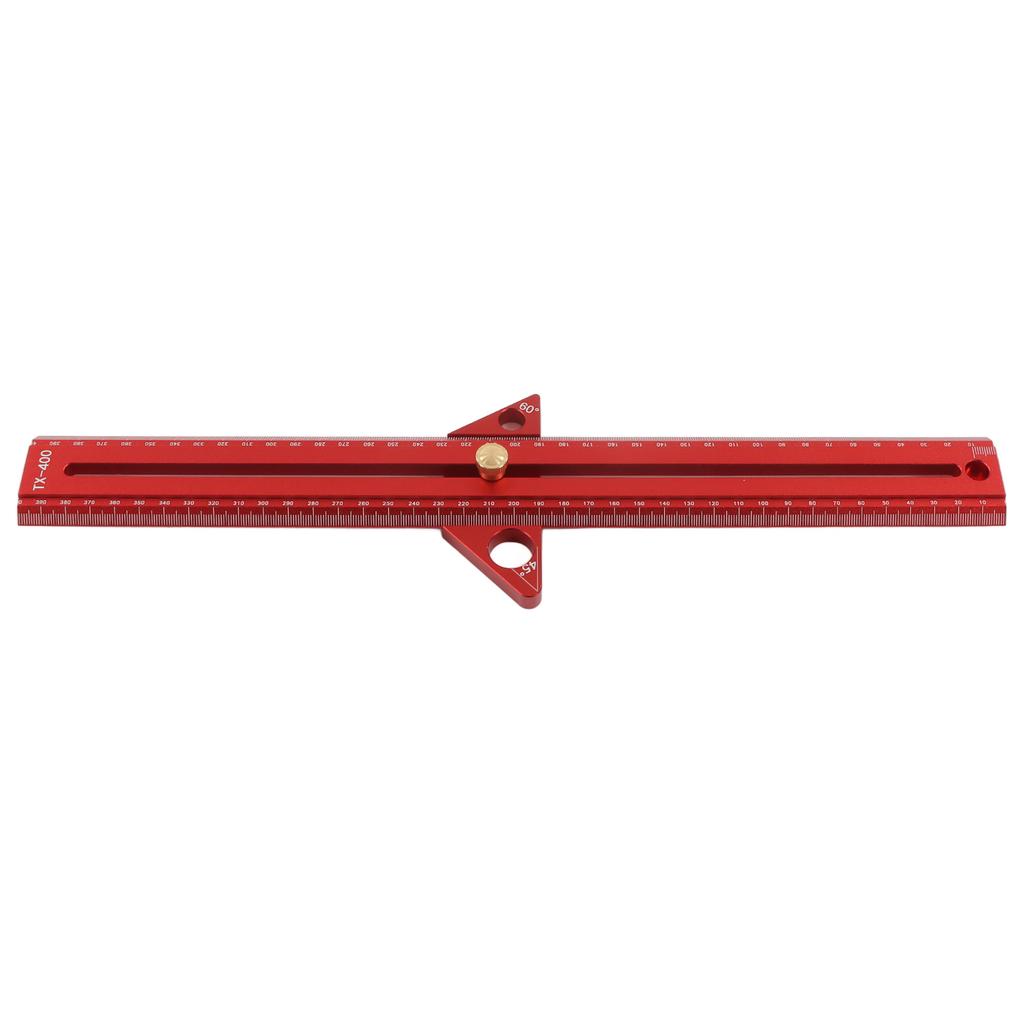 Woodworking T Track Ruler Multifunctional Aluminum Alloy Portable Wood Measuring Angle Ruler