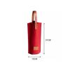 Luxury Hand-held Single Bottle Red Wine Gift Bag - Thick Non-woven Felt