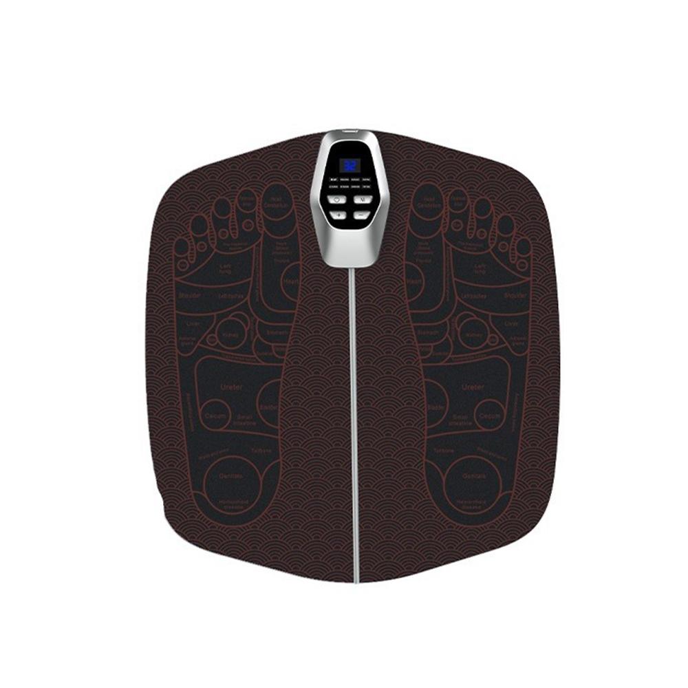 

EMS Массажный коврик для ног Электрический массаж мышц Релаксация Улучшение кровообращения Массажные коврики Массажный коврик для акупунктурных точек стоп серый