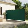 VidaXL Retractable Side Awning Dark Green 160x600 Cm, Garden Privacy Screen, Balcony Windbreak, Outdoor Screen, 4004530