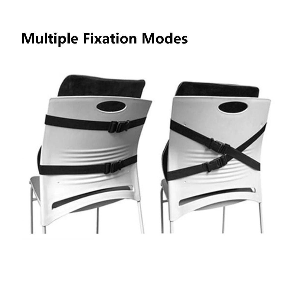 Comfortable Memory Cotton Back Cushion Ergonomic Car Seat Waist Cushion Lumbar Support Pillow  Car