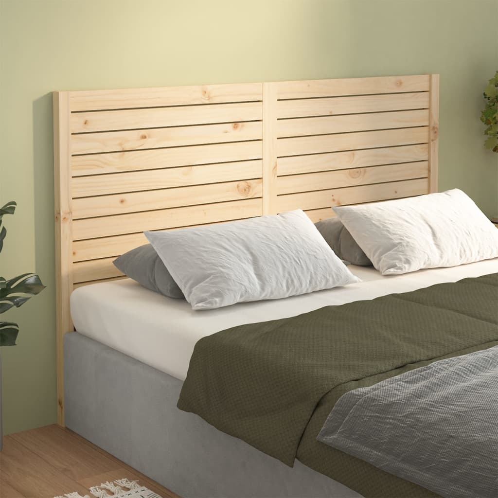 Headboard 126 X 4 X 100 Cm Solid Pine Wood