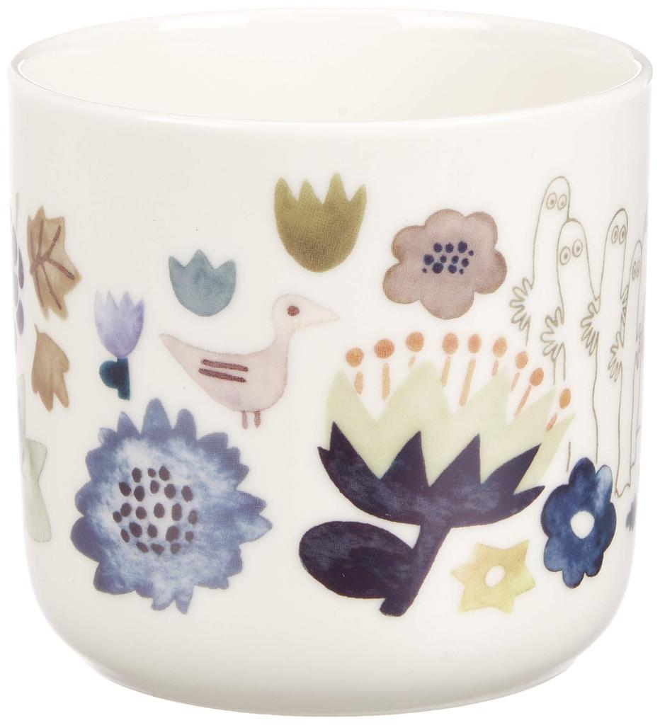 Yamaka Shoten MOOMIN Large Moomin Floral Nordic Microwave Birthday Gift for Made In "Herbarium" Mug, 350ml, Hattifatteners, Cup, Print, Style, Safe,