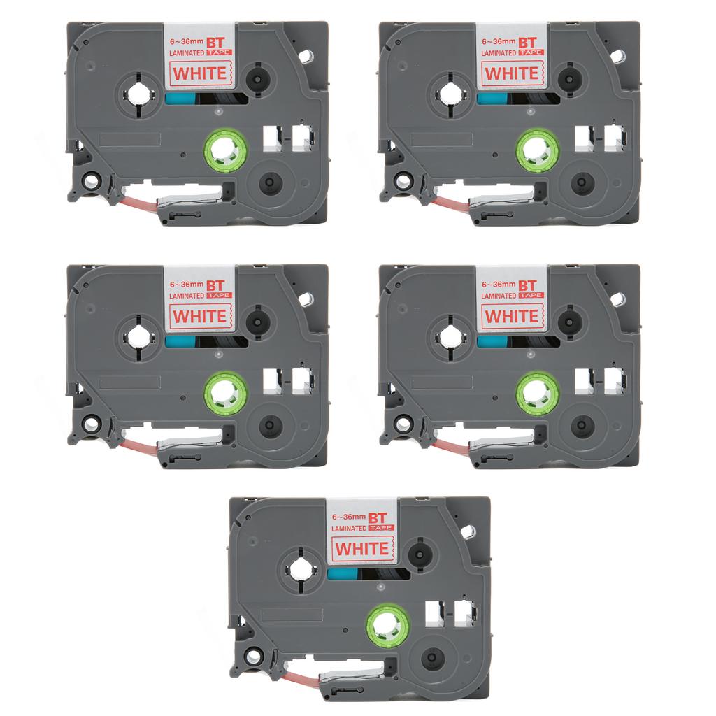 5pcs 18mm Label Maker Tape for Tze 241 Tz241 34in Label Tape Replacement for Ptouch PTD400 PTD410