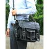 Mochila Mensageiro de Couro para Laptop Transversal Bolsa Carteiro Pasta Unissex