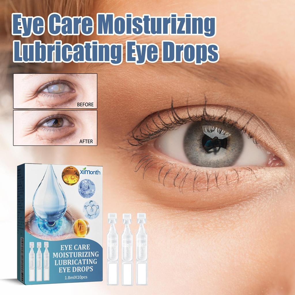 1.8ml*10pcs Eye Drops Relieve Eye Discomfort Repair Eye Fatigue Dryness Blurred Vision Moisturizing Eye Care Solution