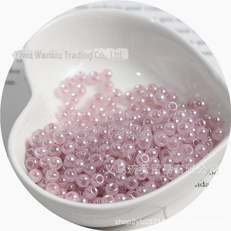 High-Quality 4mm Cream Imitation Ice Rice Beads for DIY Necklaces & Bracelets