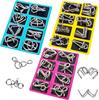 Nine Links Metal Puzzle Set: Disentanglement and Decompression Toys