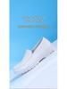 2024 Men's Non-slip White Cowhide Nurse Shoes - Comfortable, Breathable, Odor-free, Soft Sole, Versatile.