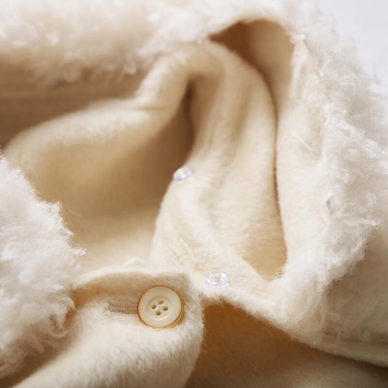 Wudao Women's Wool and Camel Hair Short Coat
