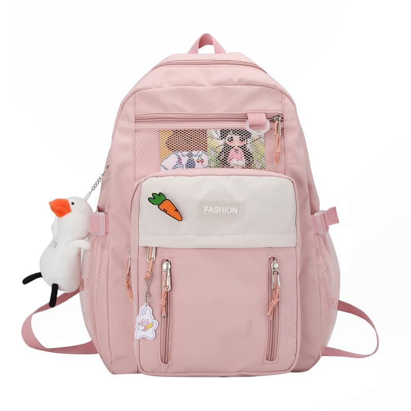 Large capacity schoolbag cute girl high school student junior high school student backpack fashion casual backpack