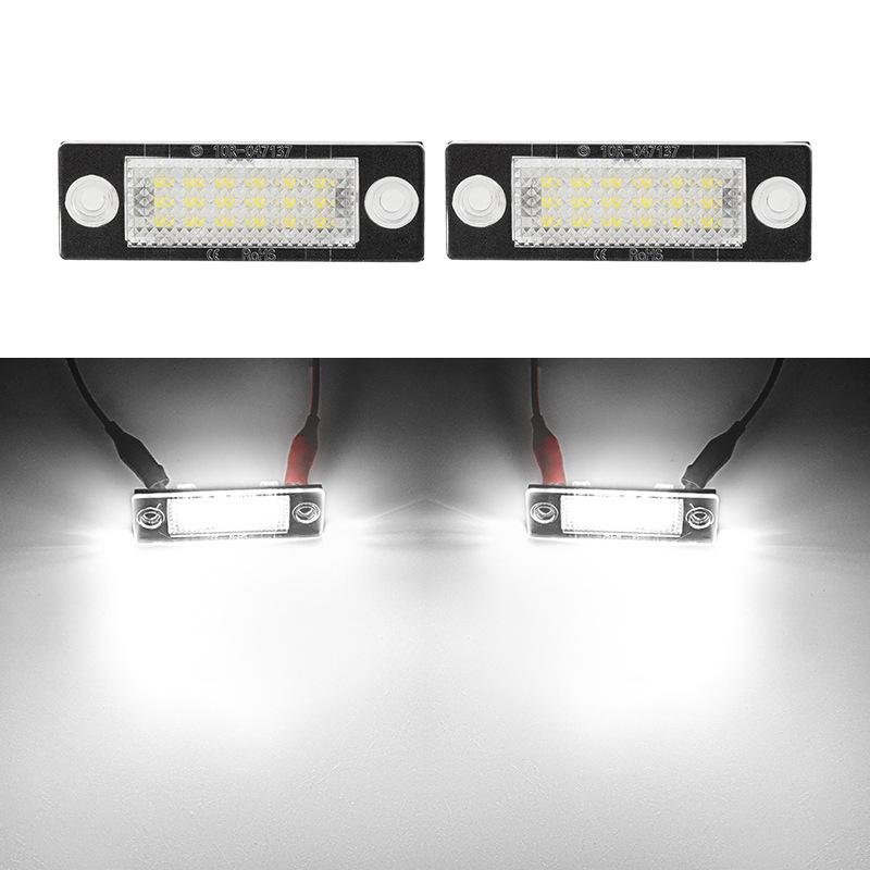 

For Led Number Plate Light Touran Golf Plus Caddy Superb T5 Canbus Error Free License Plate Lamp One Size
