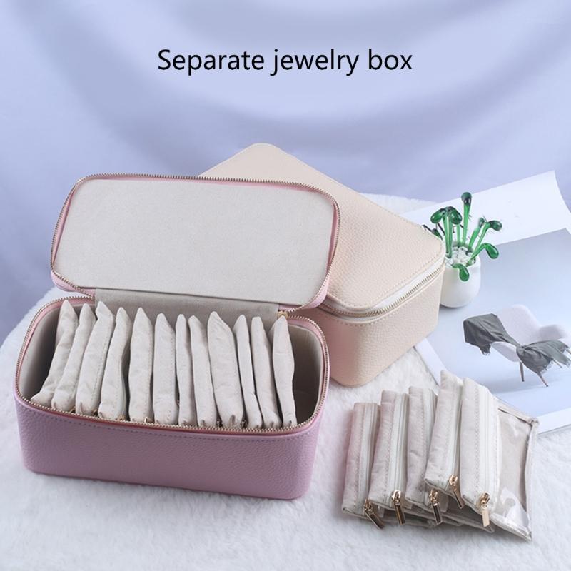 Elegant Leather Jewelry Box Stylish Jewelry Case Jewelry Storage Box Practical Jewelry Display Box Storage Holder