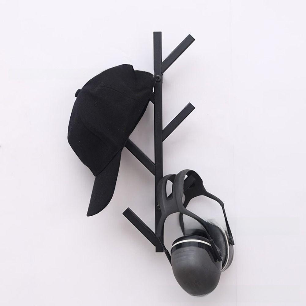 Metal Hat Rack Wall Mount Clothes Hanger Rack Universal Coat Rack  Bedroom