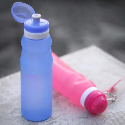 600 ml Wasserflasche, lebensmittelechtes, robustes Silikon, leicht zu tragen, faltbarer Wasserbecher für zu Hause