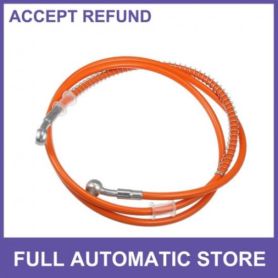 Motorcycle 160cm 6299  10mm 039  Hydraulic Brake Hose Line Pipelines Orange