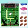 Super Bowl Çocuk Partisi Körleme Oyunu Posteri Futbol Çıkartmaları ve Göz Maskesi ile Spor Temalı Süslemeler İçin
