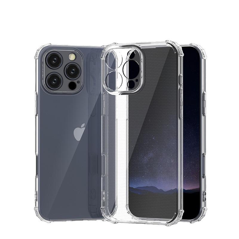 iPhone 14 Pro Max Military-Grade Transparent Drop-Proof Case with Full Coverage and Anti-Fingerprint Protection
