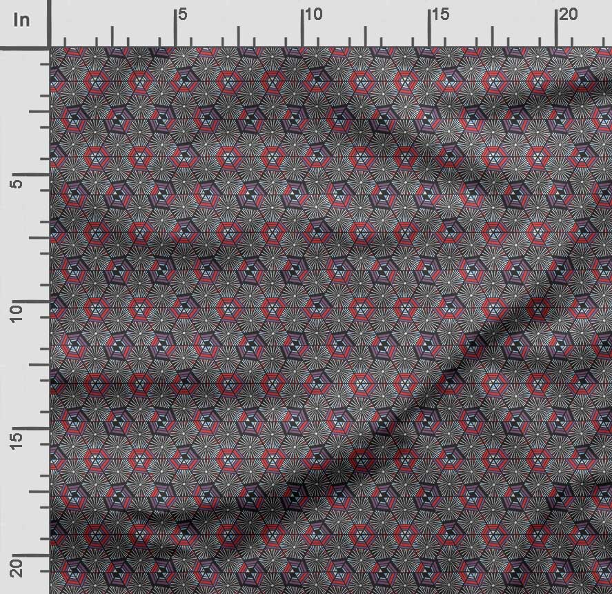 Soimoi Geometrical Print,  Cotton Cambric, Quilting Fabric Sold by The Yard 42 Inch Wide, Medium Weight Cotton Fabric,