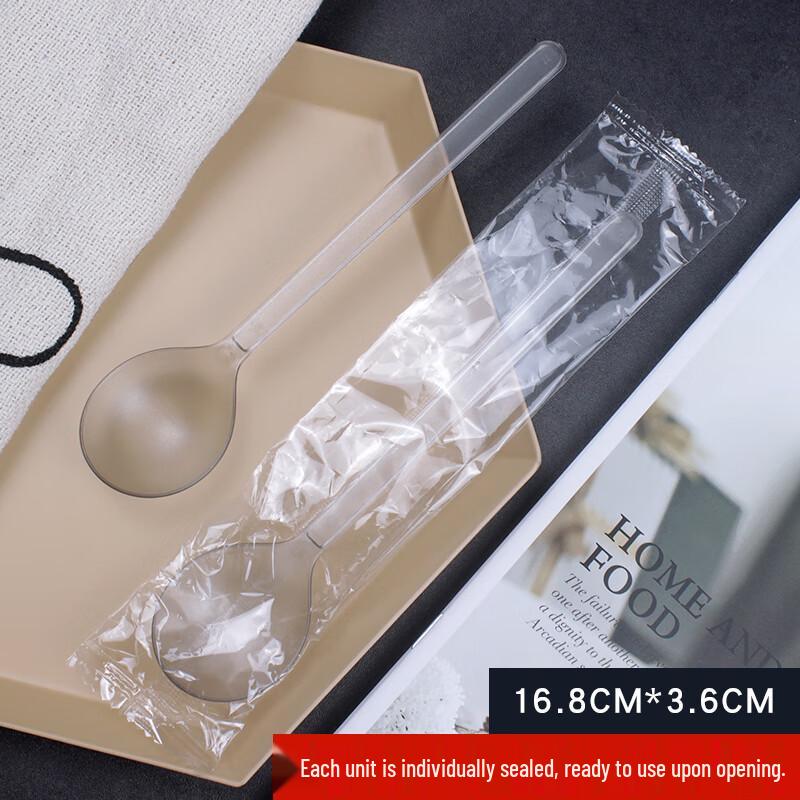 Shixun 16.8cm Light Gray Frosted Disposable Spoons (1000 Pcs)