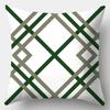 x Green Geometric Stripe Printing Cushion Cover for Home Living Room Sofa Decoration Throw Pillow