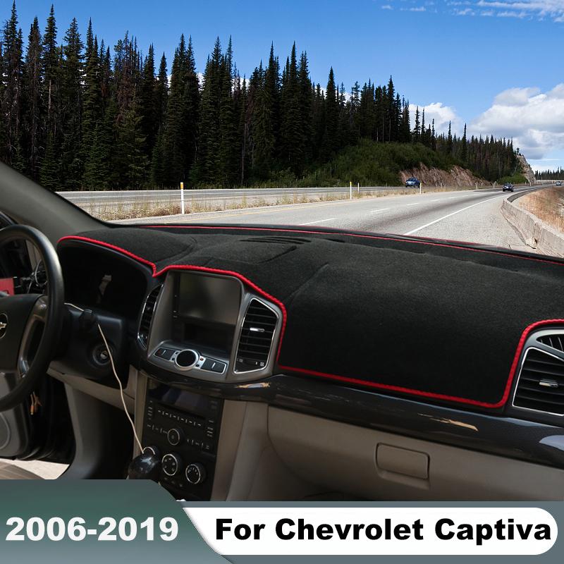 For Chevrolet Captiva C100 C140 2006- Car Dashboard Cover Mat Sun Shade Pad Trument Panel Carpets Protector Accessories