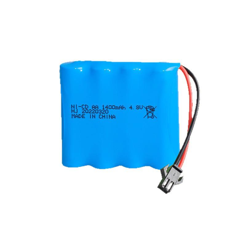 4.8V 1400mAh NiCd AA Battery Pack - Rechargeable 5-Ct for Remote Control Toys (Up To 300 Cycles)