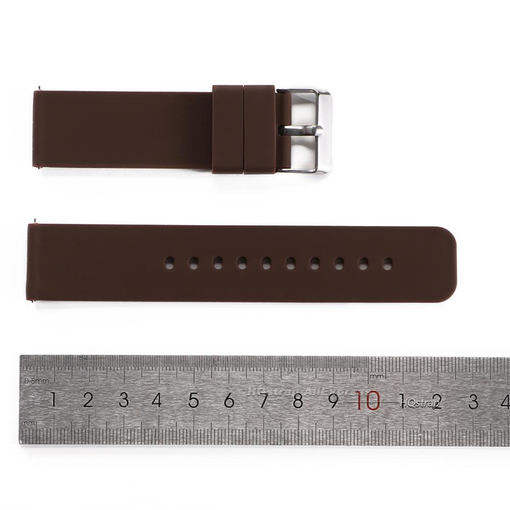 Silicone Watch Band 12mm 14mm 15mm 16mm 18mm 20mm 21mm 22mm 24mm Universal Bracelet Quick Release for Men Women Waterproof Strap