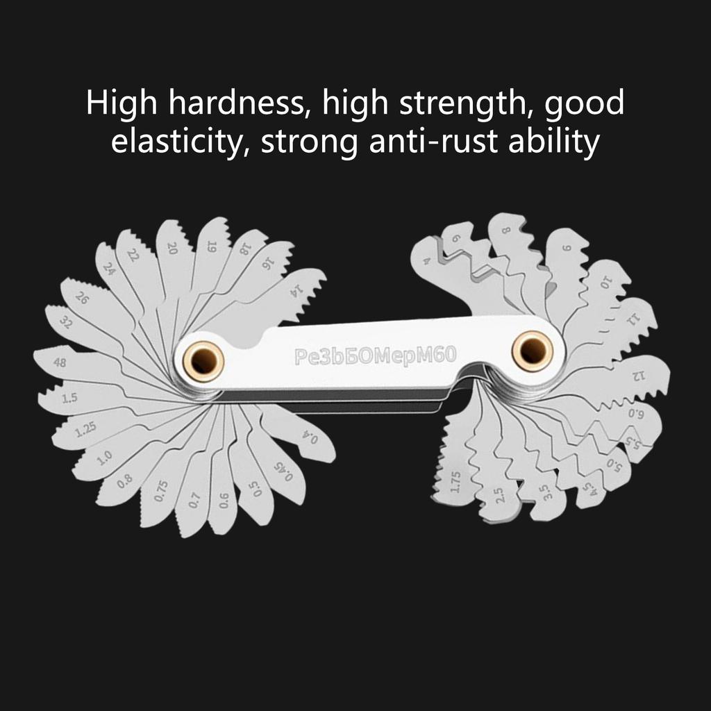 Thread Gauge Set 40Piece Screw Gauge Suitable For Industrial Measurement And DIY Projects Precise Industrial Measurement