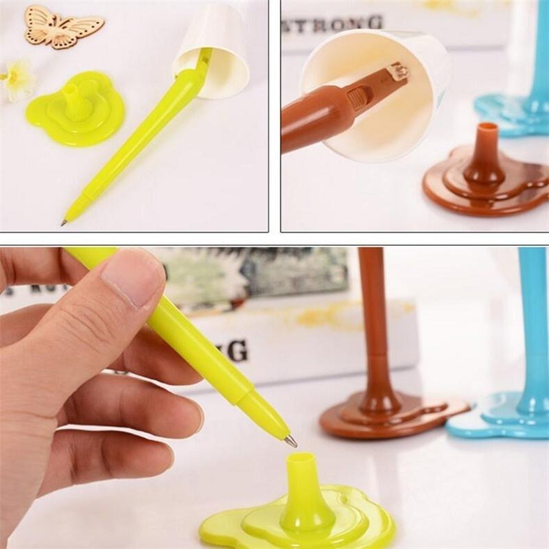 1PCS Creative Lamp Night Light Dual Purpose Plastic BallPoint Pen Lovely Other Interesting Office Su