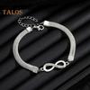 3 Pcs/Set Women Bracelets Rhinestone Decor Hollow Infinite Symbol Heart Adjustable Stackable Wrist Jewelry Lady Prom Party Wedding Bangle Set