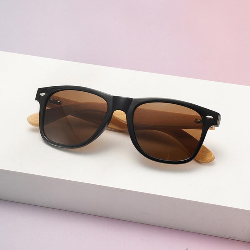 New Vintage Square Sunglasses Women Men Wooden mirror legs Round Sun Glasses Female Eyewear for Male Female Eyeglasses
