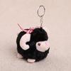 Cute Fluffy Sheep Plush Keychain Soft Fuzzy Fabric Lovely Bow Accent Backpack Charm for Girls Daily Wear