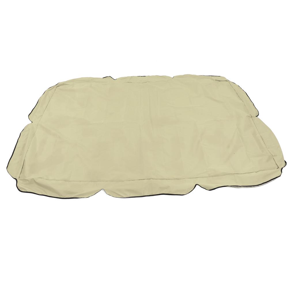 Outdoor Swing Canopy Silver Coated Oxford Cloth Waterproof Swing Chair Top Cover for Garden Sun