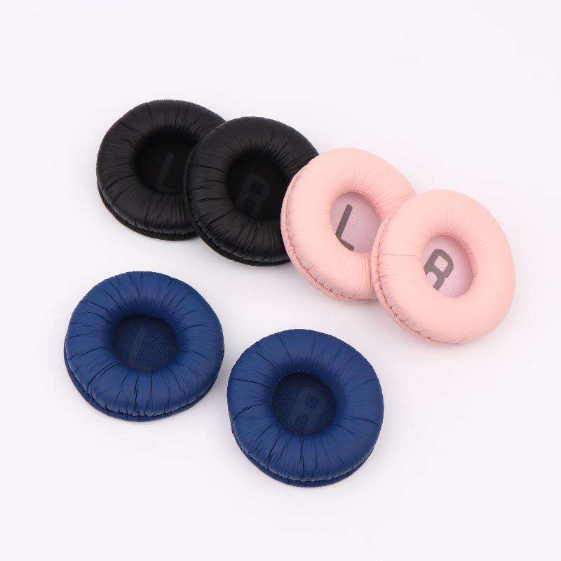 3Pcs For JBL Tune 600 T450 T450BT T500BT JR300BT 70mm Soft Leather Foam Pads Earphones Cushion Headbeam Headphones Ear Pads