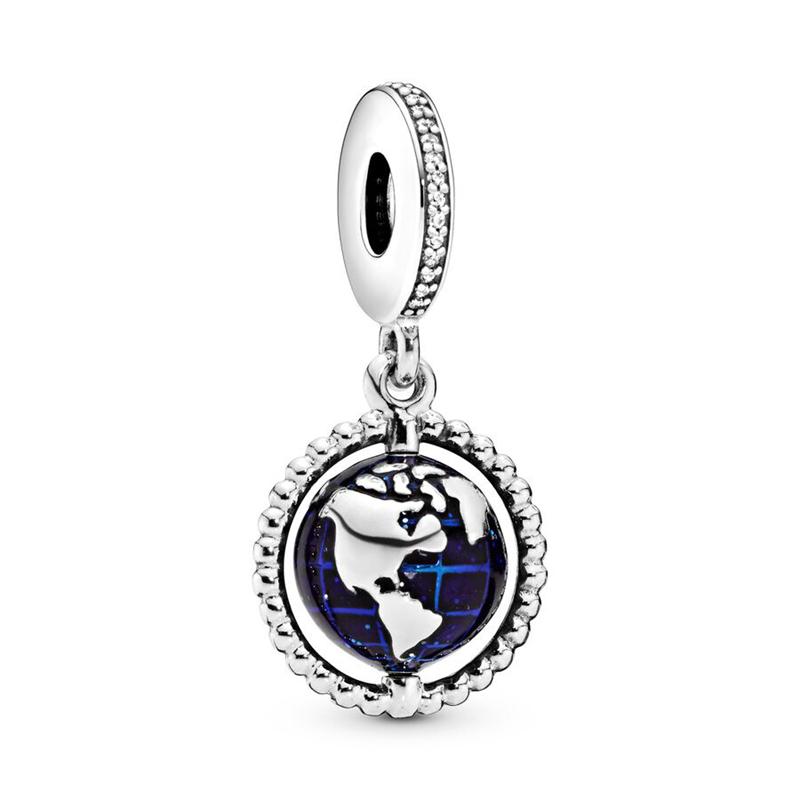 Astronaut In The Galaxy Aviation Rocket Splittable Sun & Moon Star Charm Beads Fit Original Bracelets DIY Jewelry Gifts