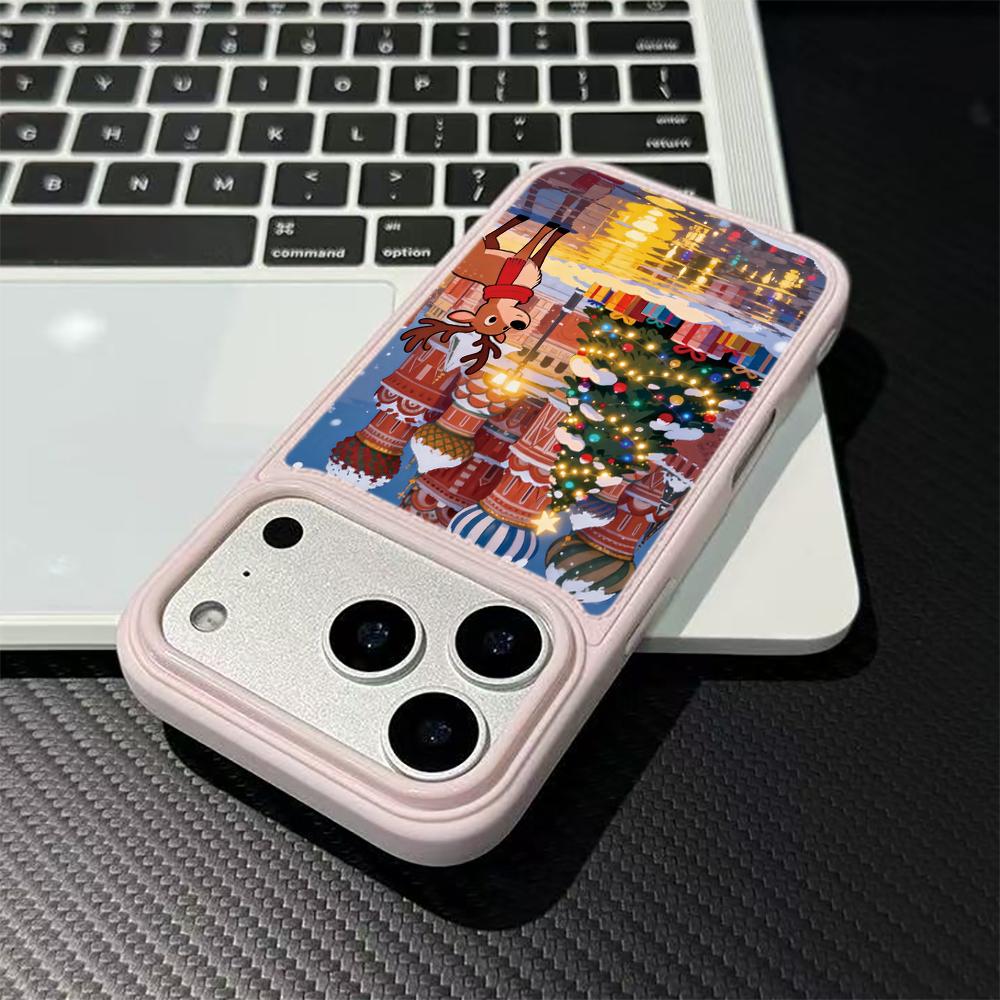 Moscow Castle Christmas Deer Phone Case For iPhone 17 17Air 15 14 13 12 11 16 Pro Max Shockproof Silicone Soft Back Cover Funda