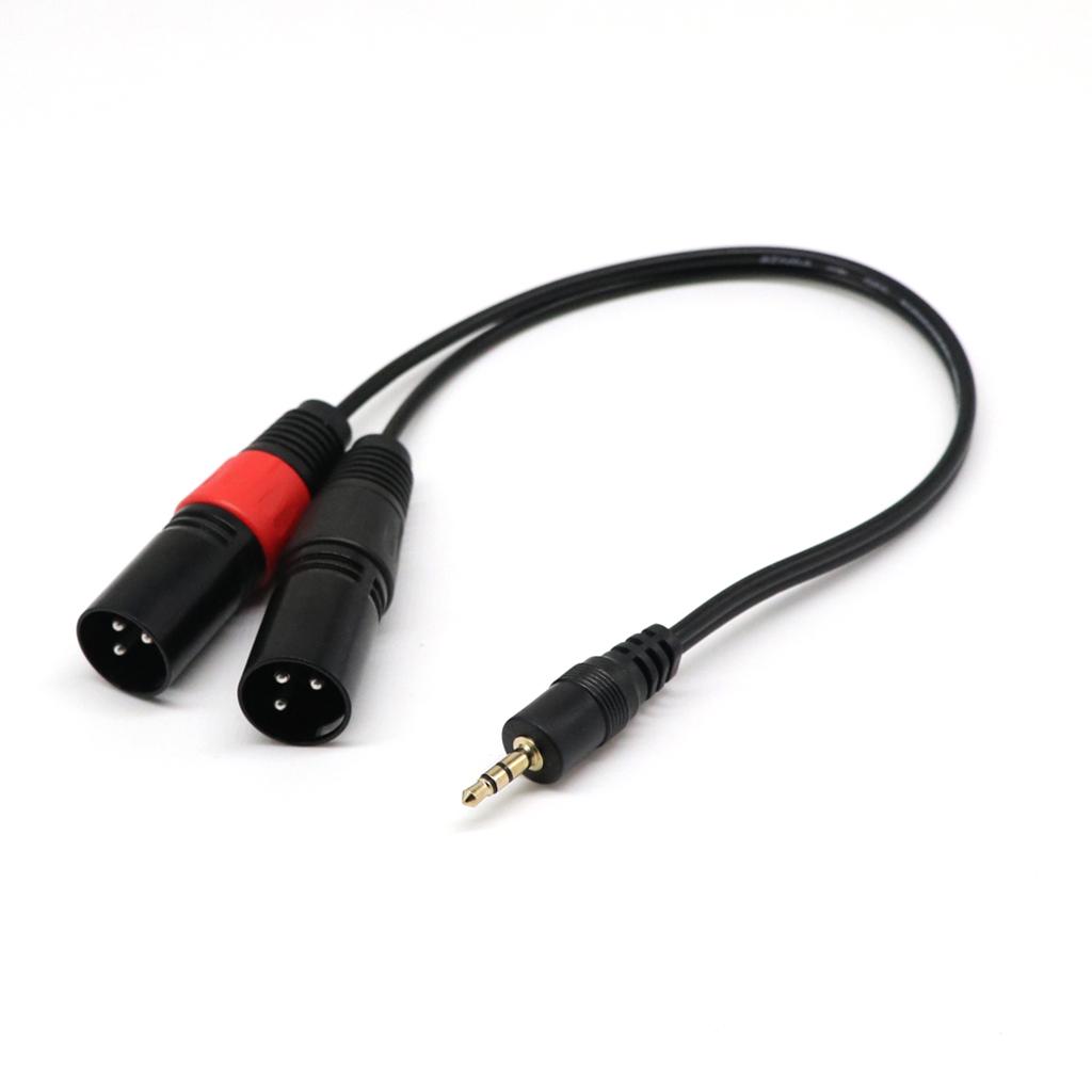 3.5 Mm Stereo 1/8" To Dual Male XLR Splitter Patch Cablebuy at a low