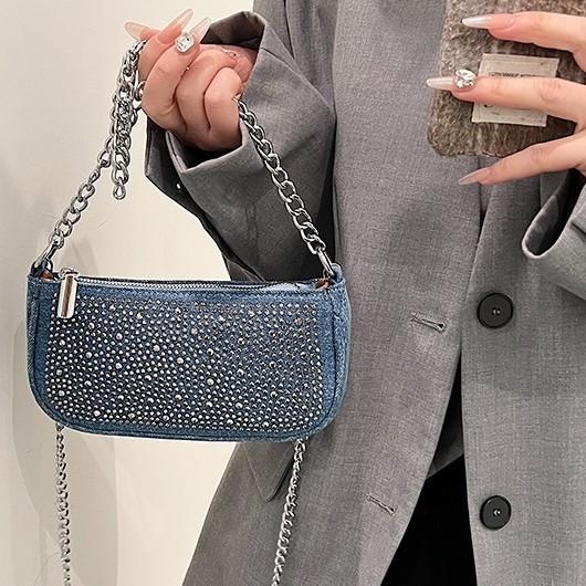 New simple and versatile saddle bag fashion casual shoulder messenger bag commute armpit bag