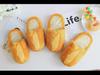 Plush Foodie Bread Hamburger Toast Winter Non-Slip Soft Home Shoes