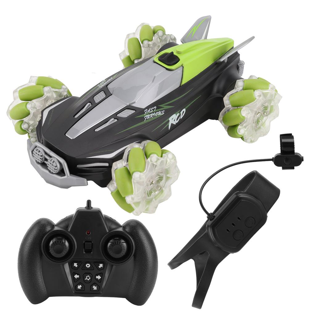 360 Degrees  Rotation Rechargeable RC Car 2.4G Electric Spray Drift Car with Dual Remote Control