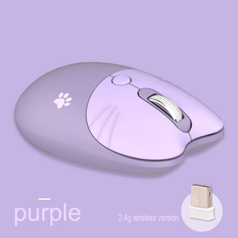 Bluetooth +2.4G Wireless Mouse Cute Silent Computer Mouse With USB Receiver 3 Adjustable DPI Portable Mobile Cordless Mouse