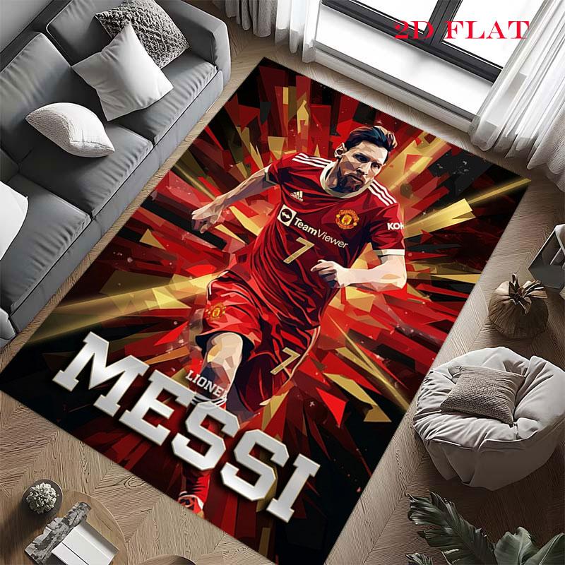 Tappeto CR7 per Soggiorno Camera da Letto Casa Decorazione Divano, Tappetino Antiscivolo per Giochi Bambini