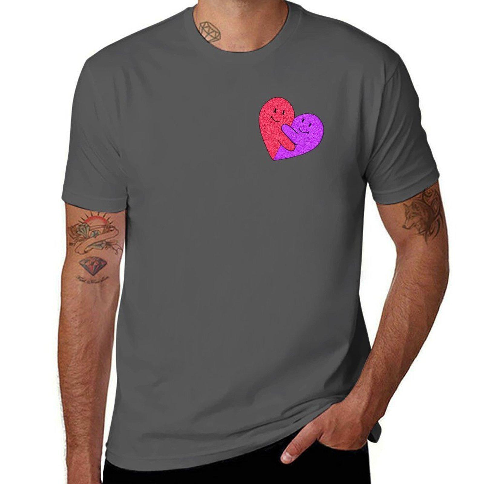 

Heart T-Shirt mens graphic t shirts t shirt man luxury cotton t shirts high quality T-Shirt 4XL