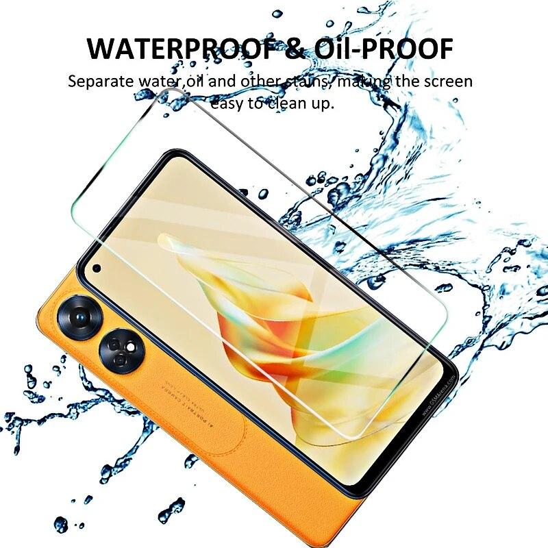 4 Stück für OPPO Reno 8T Glas für Reno 8T 8 7 6 5 4 Pro Lite Gehärtetes Glas Vollschutz Displayschutz Reno8 T 4G Objektivglas